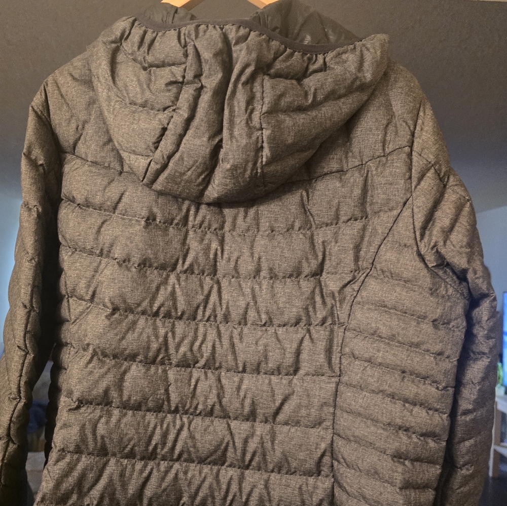 Eddie Bauer mid length down coat